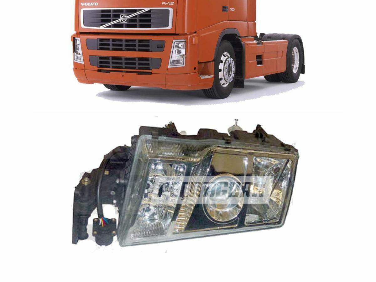 FAROL CAMINHAO VOLVO FH FM 2004 A 2007 DIREITO - REDONDO CONECTOR (20360899-2071
