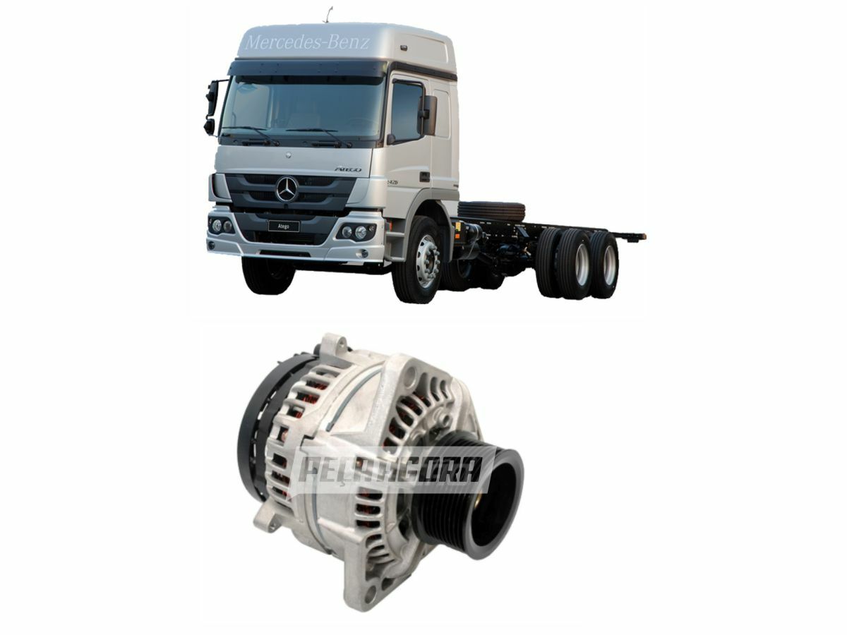 ALTERNADOR MB AXOR ACTROS ATEGO 2425 1318 BLUETEC 1998 A 2012 80A 24V (012455500