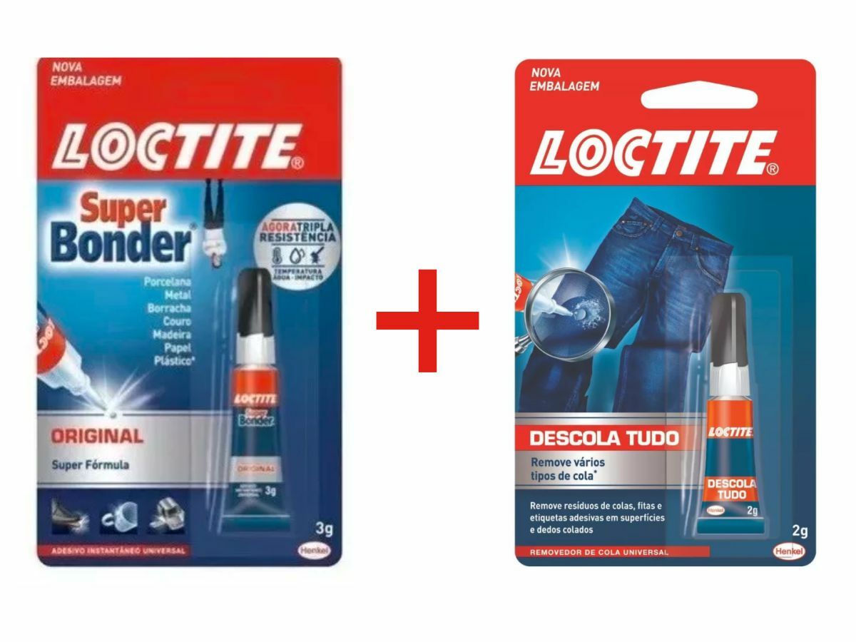 KIT DESCOLA TUDO 2GR E SUPER BONDER 3GR LOCTITE (K.00070)