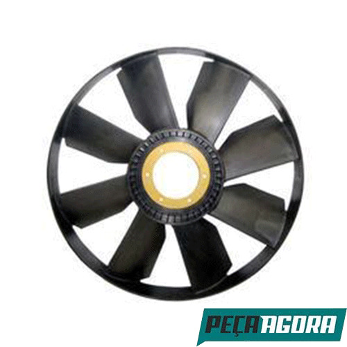 HELICE RADIADOR MOTOR 8 PAS NYLON FORD CARGO 1722E 2422E 2428E 2628E (6C458600CA