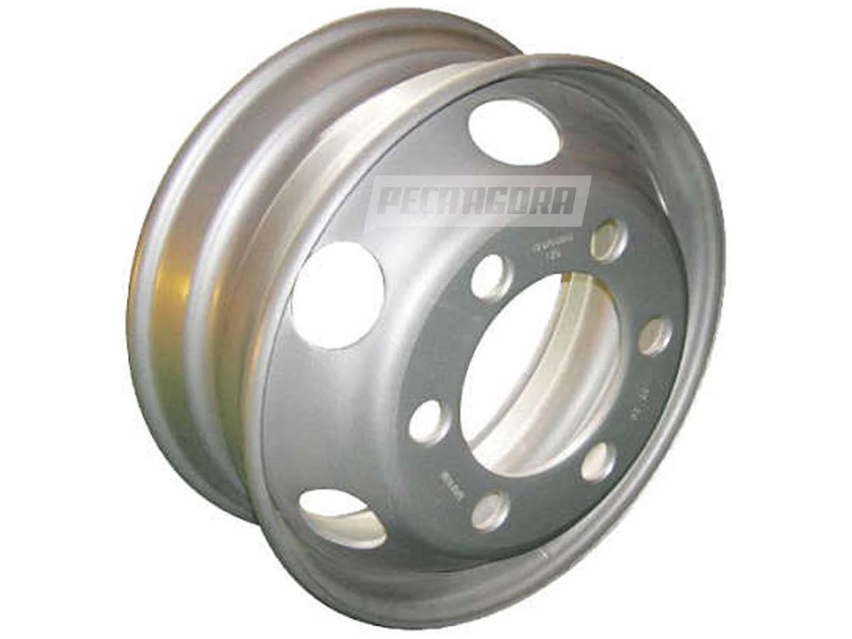 RODA ACO 6 FUROS 17,5'' X 6" FURO CONICO 10MM MB 708 709 912 914 LO812 LO814 SEM