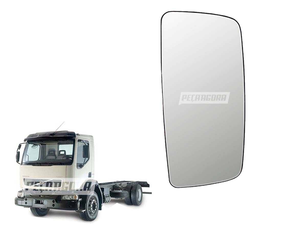 VIDRO ESPELHO VOLVO VM DIREITO ESQUERDO COM DESEMBACADOR PRINCIPAL (20862795,)