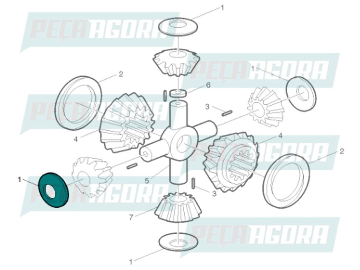 ARRUELA SATELITE DIFERENCIAL VOLVO (1522347)