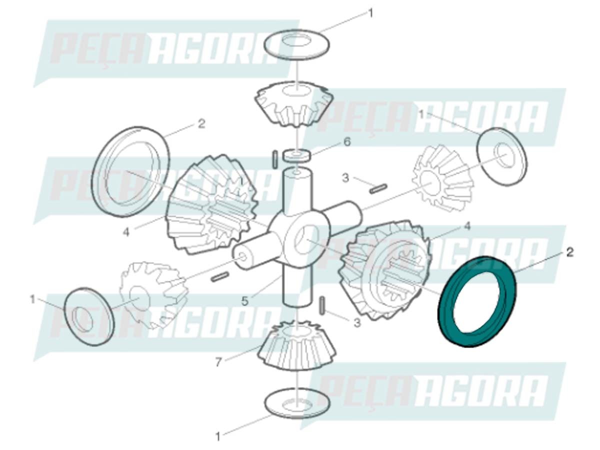 ARRUELA PLANETARIA DIFERENCIAL VOLVO (1524716)