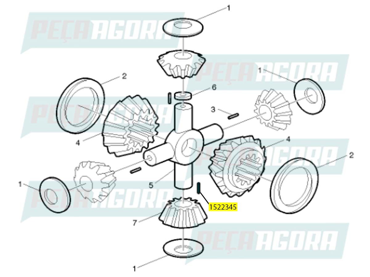 ROLETE DIFERENCIAL VOLVO (1522345)