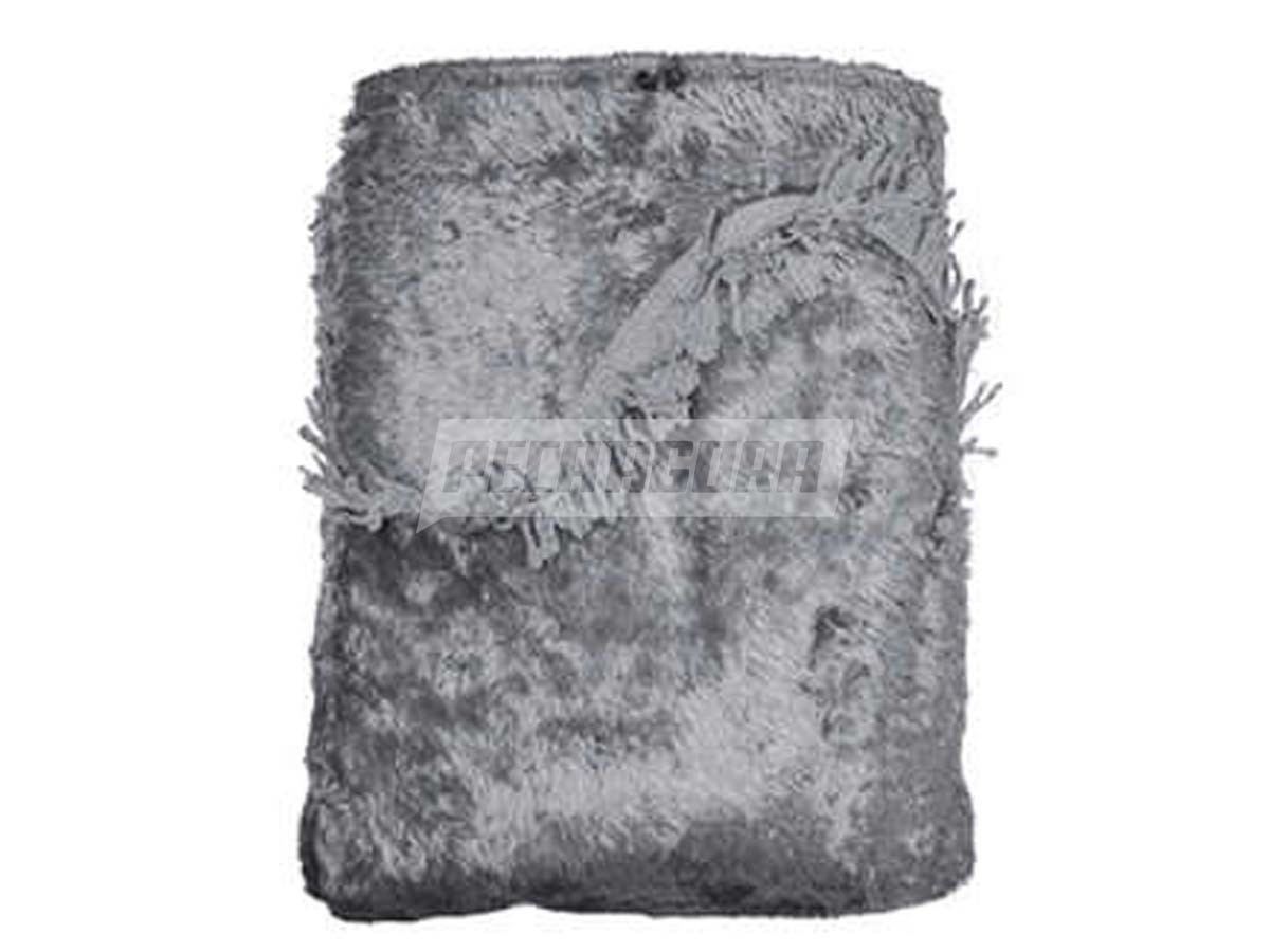 CORTINA CHINIL CURLY 3 PECAS CINZA MB 1938 2 MEIO ALTA 1 TRASEIRA (430371)