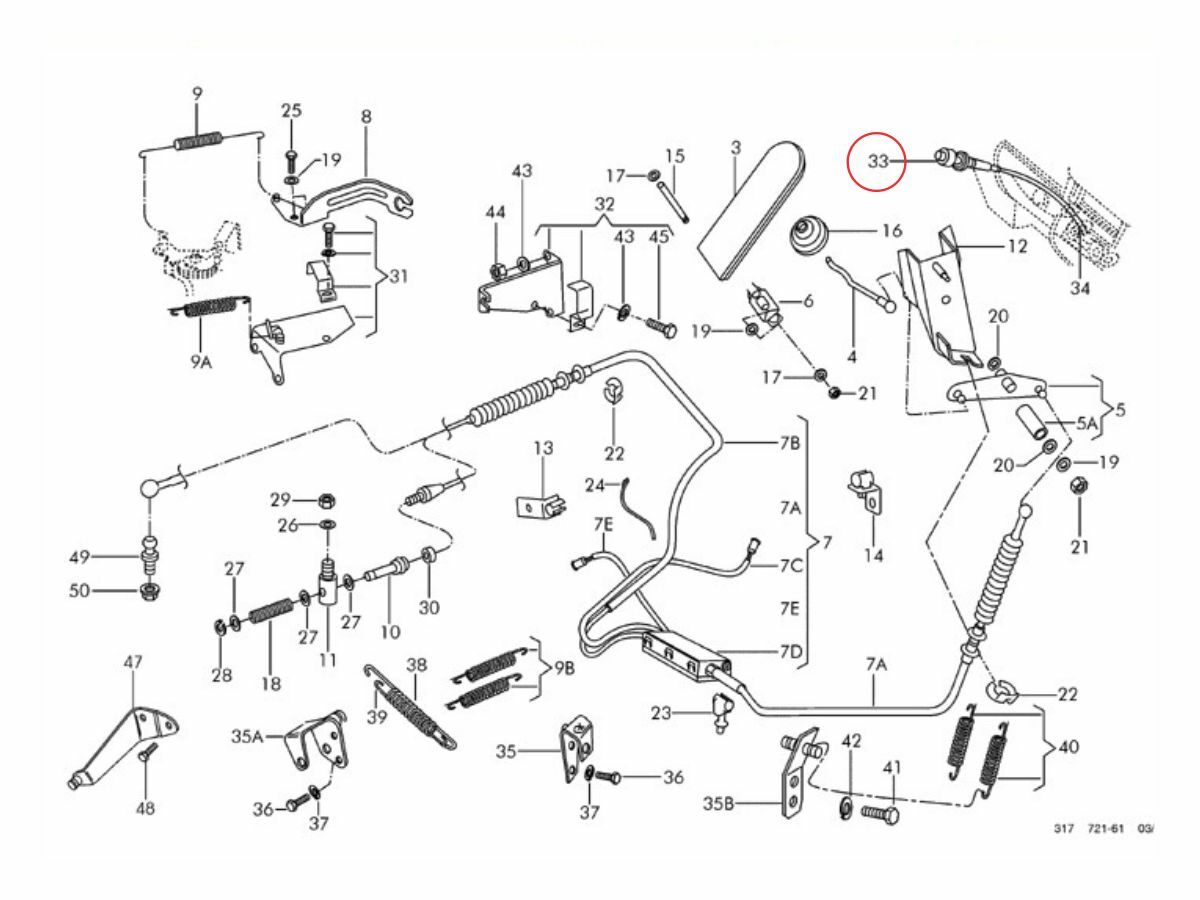 CABO ACELERADOR MANUAL  (2r0721655a)