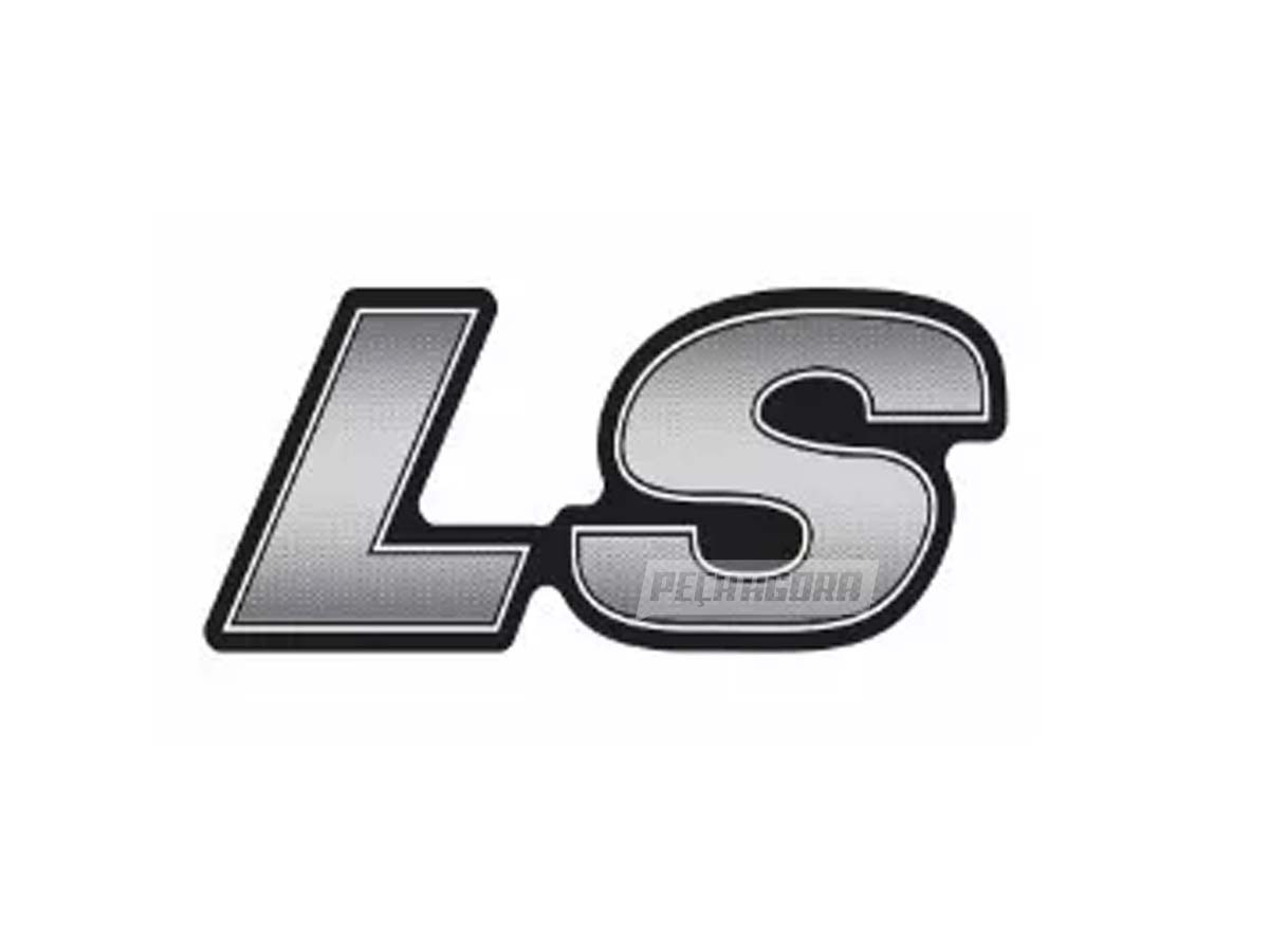 EMBLEMA ''LS'' RESINADO MB   10,9x4,7 CM (33161760)