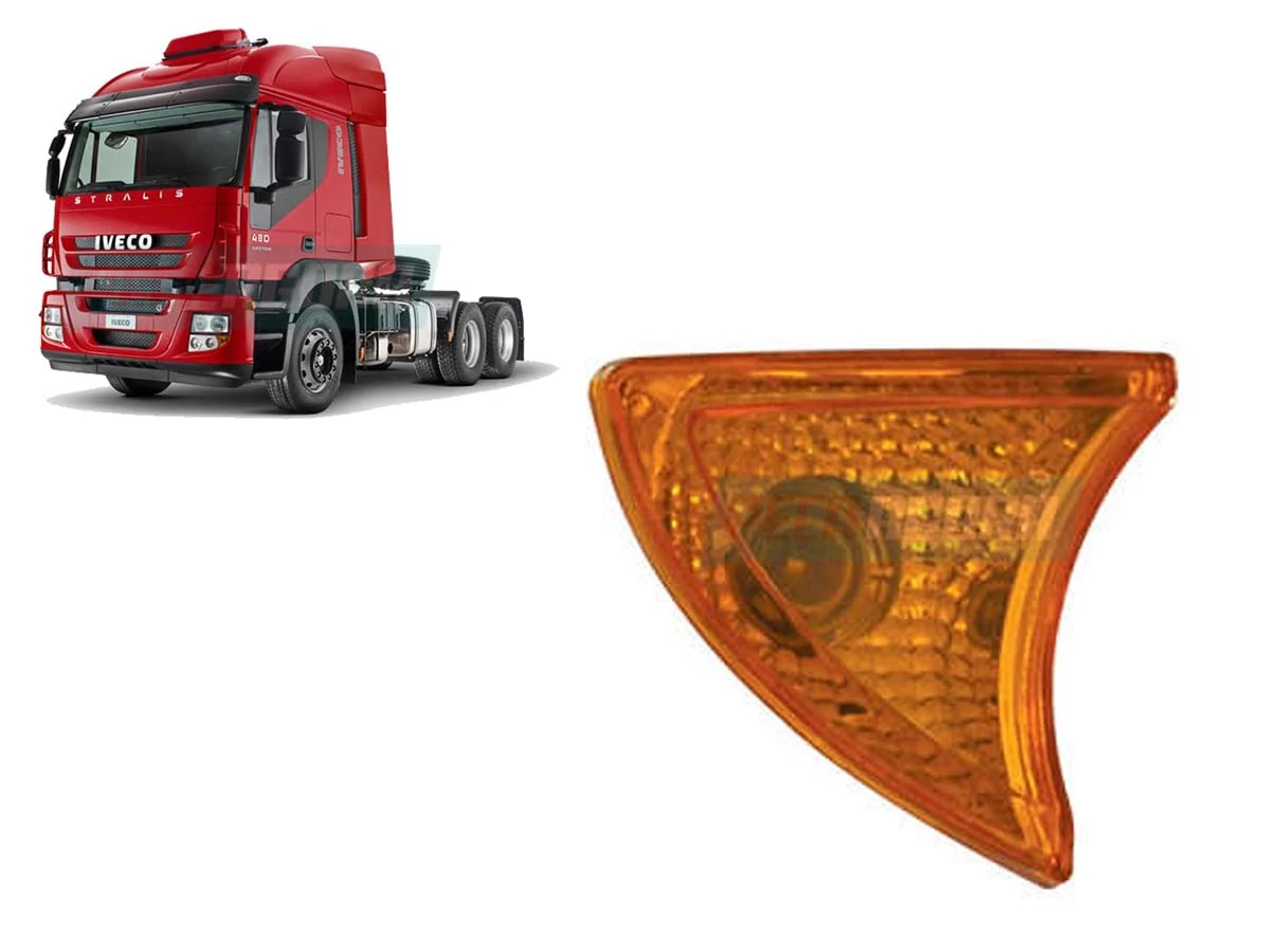 LANTERNA SETA FRONTAL LD PARA IVECO STRALIS AMARELA DIREITA PRADOLUX (431551)