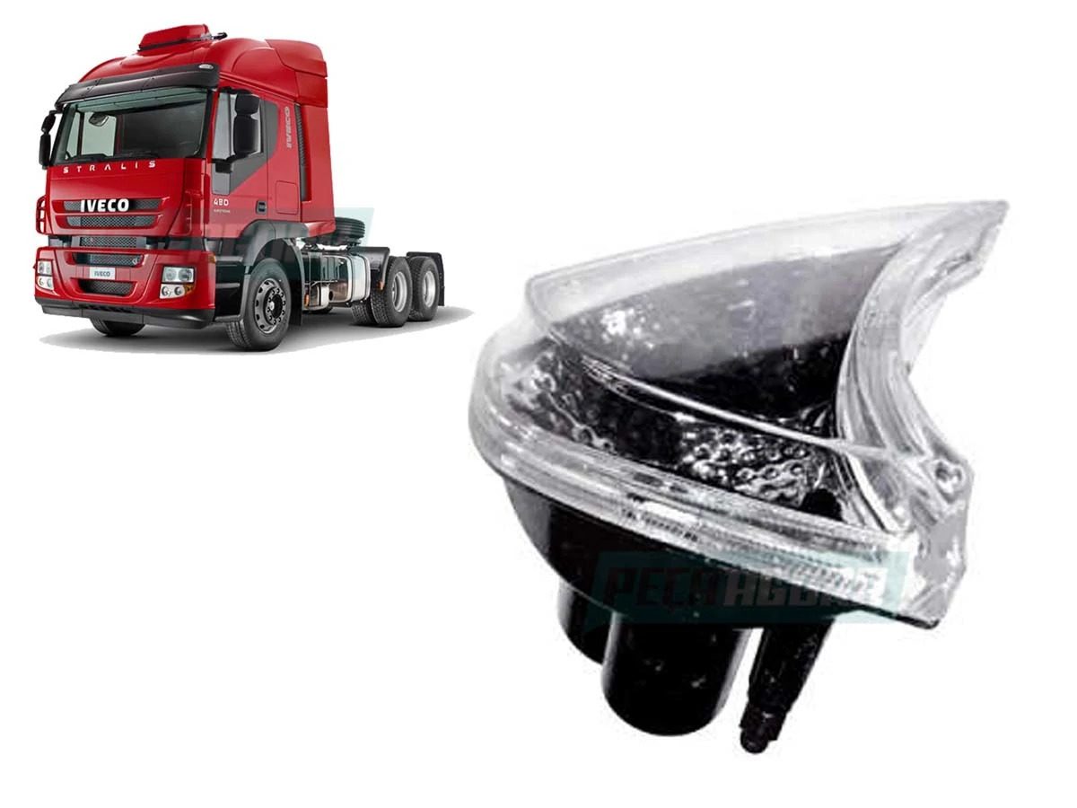 LANTERNA SETA FRONTAL LD PARA IVECO STRALIS DIREITA CRISTAL GAUER (504187906.)