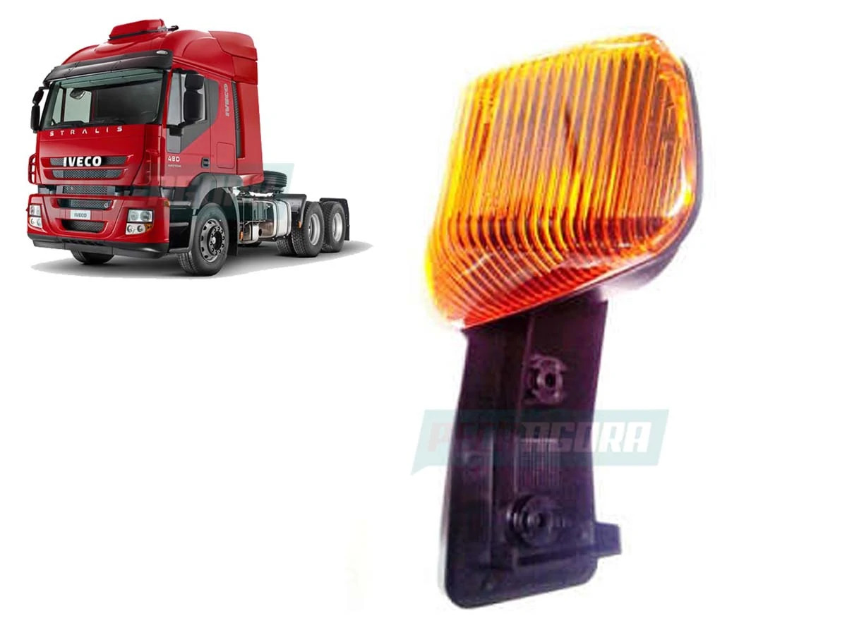 LANTERNA SETA LATERAL LD PARA IVECO STRALIS DIREITA AMARELA GAUER (504250984.)