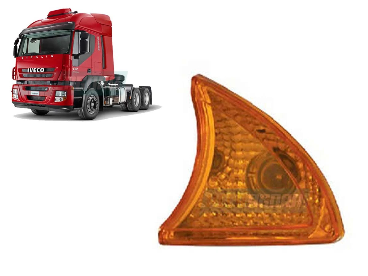 LANTERNA SETA FRONTAL LE PARA IVECO STRALIS AMARELA ESQUERDA PRADOLUX (431552)