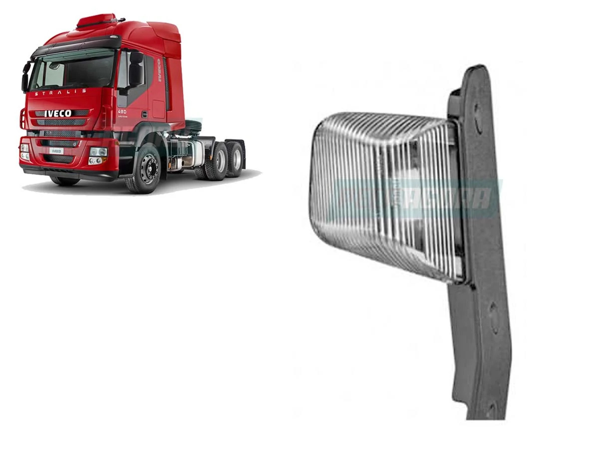 LANTERNA SETA LATERAL LE PARA IVECO STRALIS ESQUERDA CRISTAL GAUER (438846)