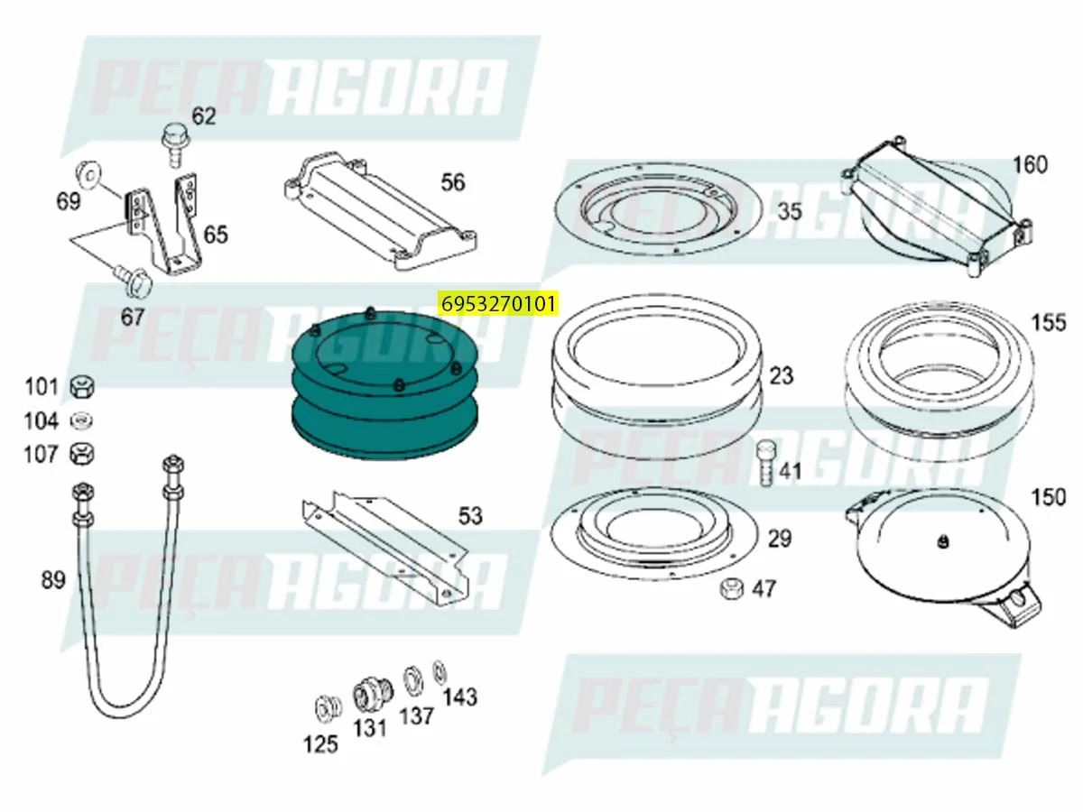 FOLE DA SUSPENSAO MB 2423 2425 2428 2429   (6953270101)