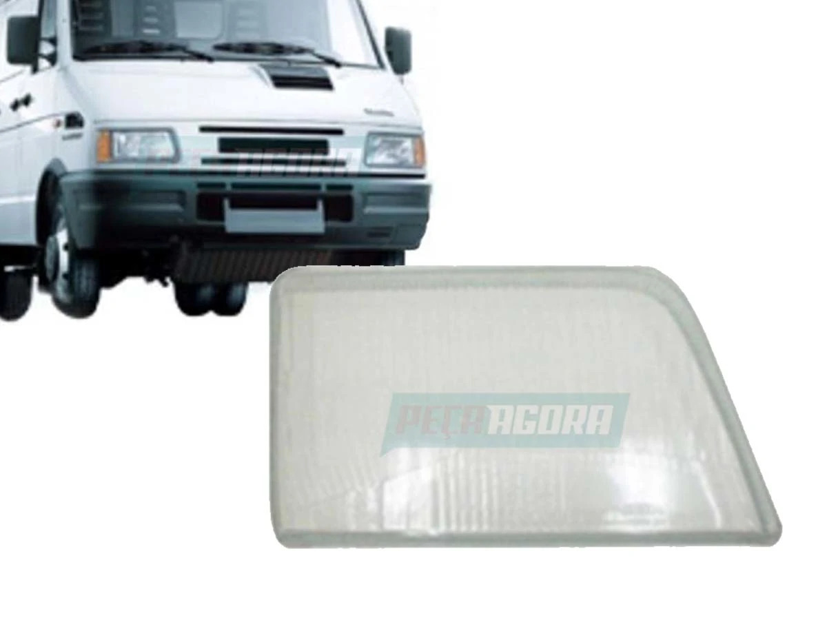 LENTE FAROL LD DIREITO PARA IVECO DAILY 3510 A 7013 TODAS ATE 2007 (98433939L)