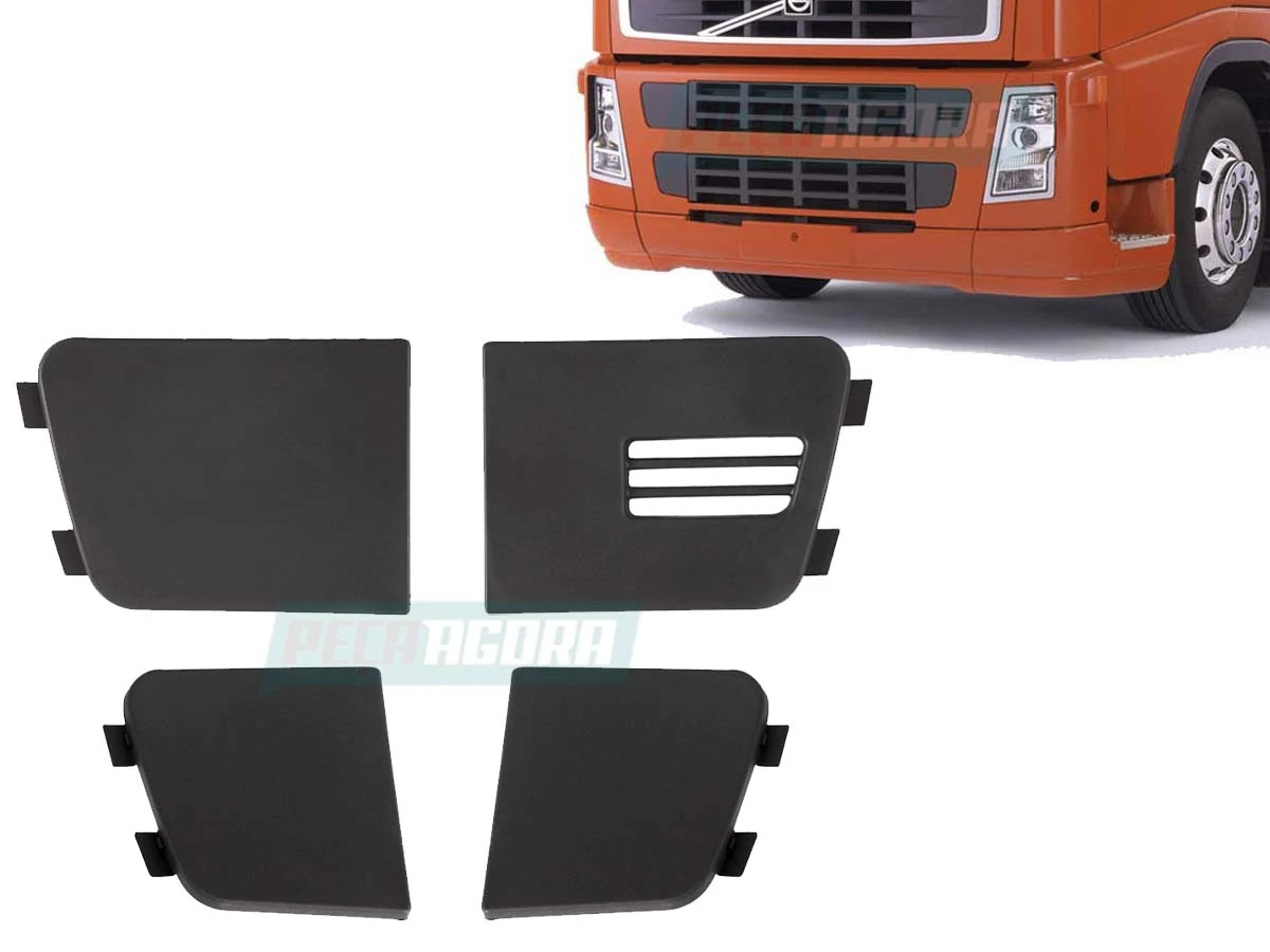 JOGO 4 TAMPAS PARACHOQUE VOLVO FH FM 2004 A 2009 (K.00077)