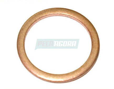 CAIXA 100  ARRUELA DE COBRE 18.3X22.3X1.5MM PARA SCANIA SERIE 3 E 4 (CX.812416**