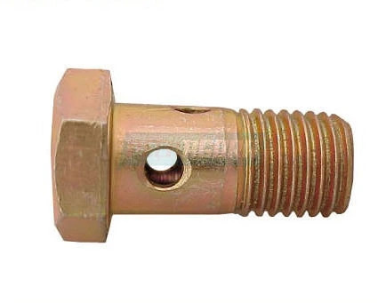 CAIXA 6  PARAFUSO DO BANJO VAZADO 12X1.5X25 COM 4 FUROS (CX.915000000000OP**6)