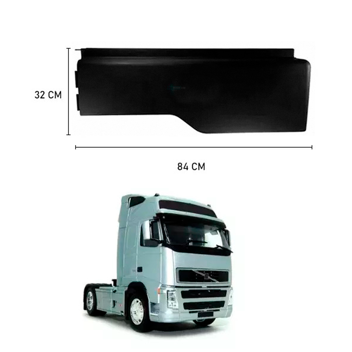 ACABAMENTO LATERAL CABINE ESQUERDO VOLVO FH12 1994 A 2003 (8141236-KKZ01-053-L02