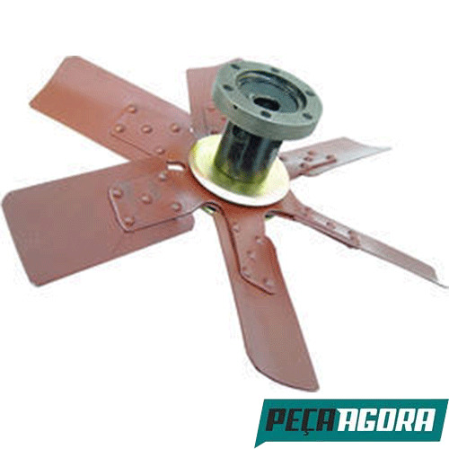 HELICE RADIADOR 6 PAS MWM 229/4 VW 690 690S 790S 7110S - CHAPA C CUBO (T06121301