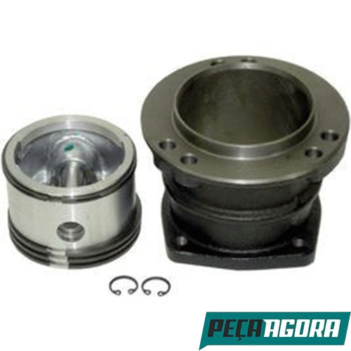 KIT COMPRESSOR AR COMPLETO ANTIGO 77MM MB OM314 OM352 (3441300015-3521300308-101