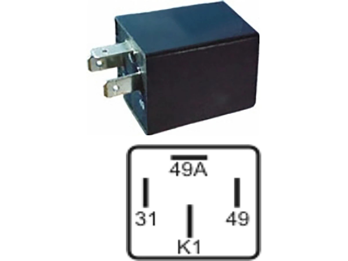 RELE PISCA SETA 12V UNIVERSAL 300W 4 TERMINAIS COMANDO PISCA ELETRO MECANICO CHI