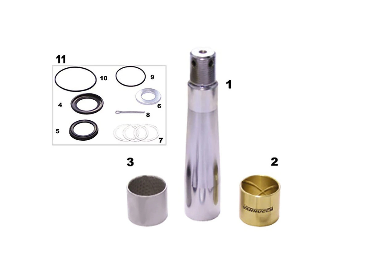 EMBUCHAMENTO MONTADO BUCHA BRONZE CROMO POR LADO VOLVO LEVE MED SUP 35,00 INF 45