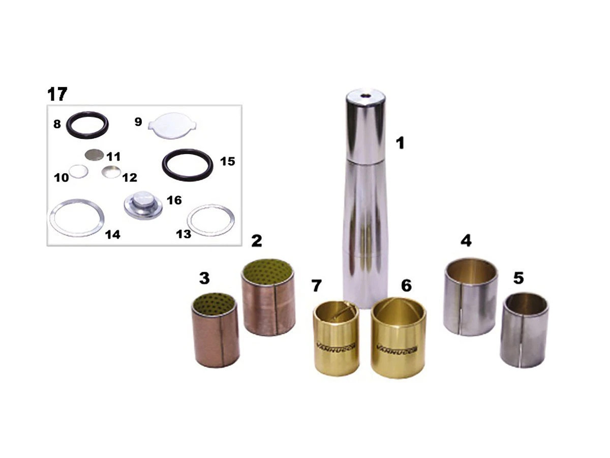 EMBUCHAMENTO MONTADO BUCHA TEFLON CROMO POR LADO PARA SCANIA LEVE 111 112 AM55 (