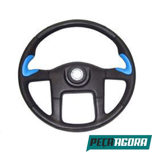VOLANTE DIRECAO ESPORTIVO COM CHAVETA E BOTAO MERCEDES BENZ (3084607003)