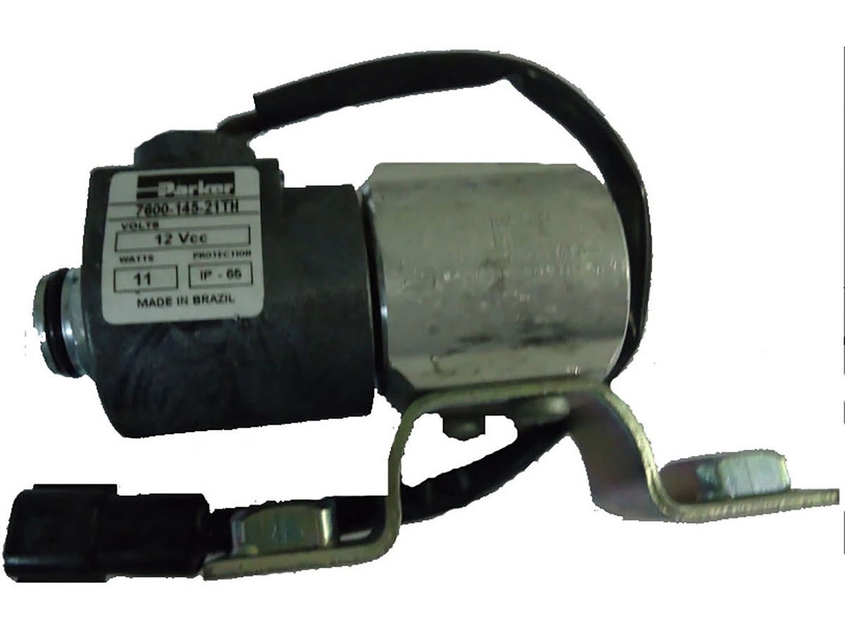 VALVULA SOLENOIDE 12V ROSCA 1/4 NPT 155MM VW 8150E 9150E 17 23 24250E ONIBUS MOT