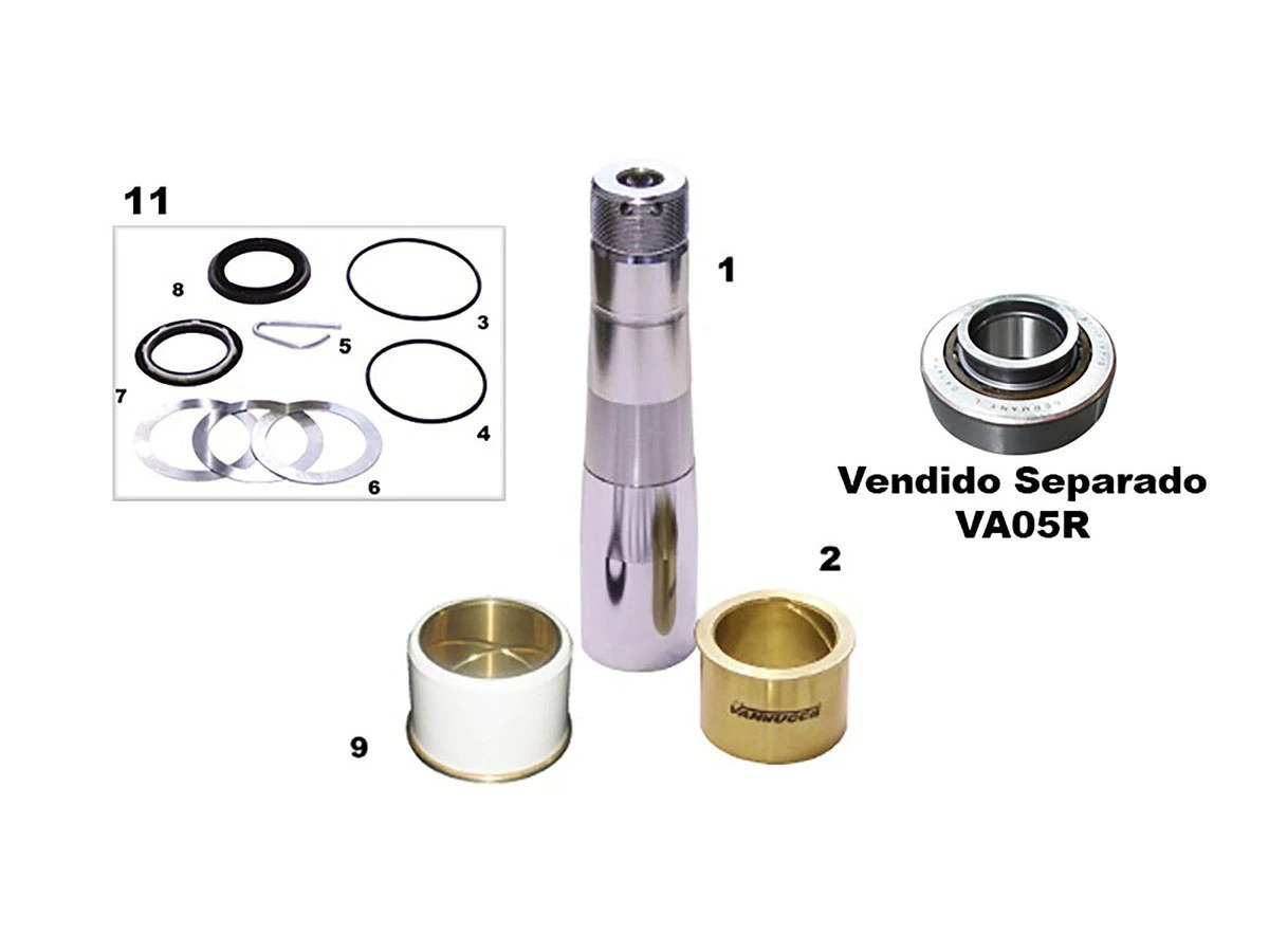 PINO CEMENTADO VOLVO FH12 NACIONAL DIAMETRO SUP 40MM X INF 51MM X 223MM (8127759