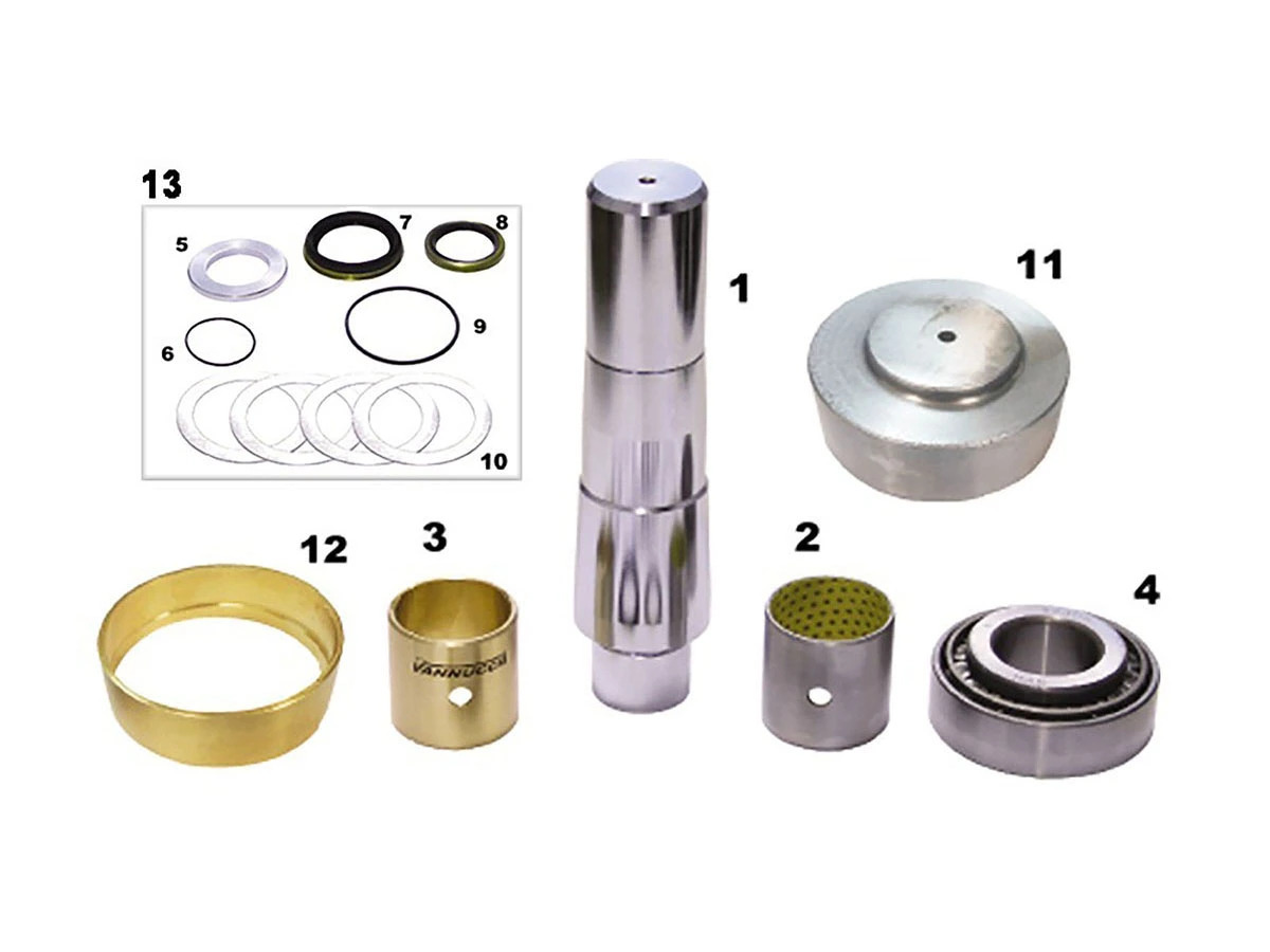 EMBUCHAMENTO MONTADO PARA SCANIA SERIE 4 ASSENTO DO PINO BUCHA BRONZE LADO  (550