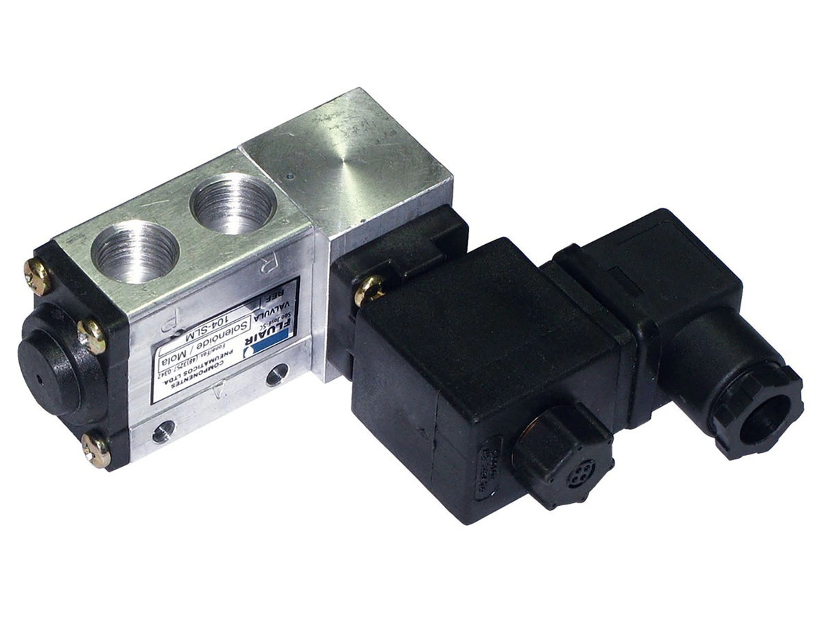 VALVULA SOLENOIDE 2 VIAS ROSCA M12X1,5 MM 24 VOLTS (104SLM.)