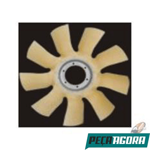 HELICE RADIADOR MOTOR 9 PAS NYLON 6 FUROS FORD VOLKSWAGEN (4C458600BA)