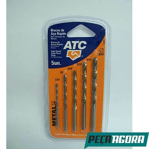 BROCA ATC JOGO ACO RAPIDO POLEGADA COM 05 13670 (10684CC)
