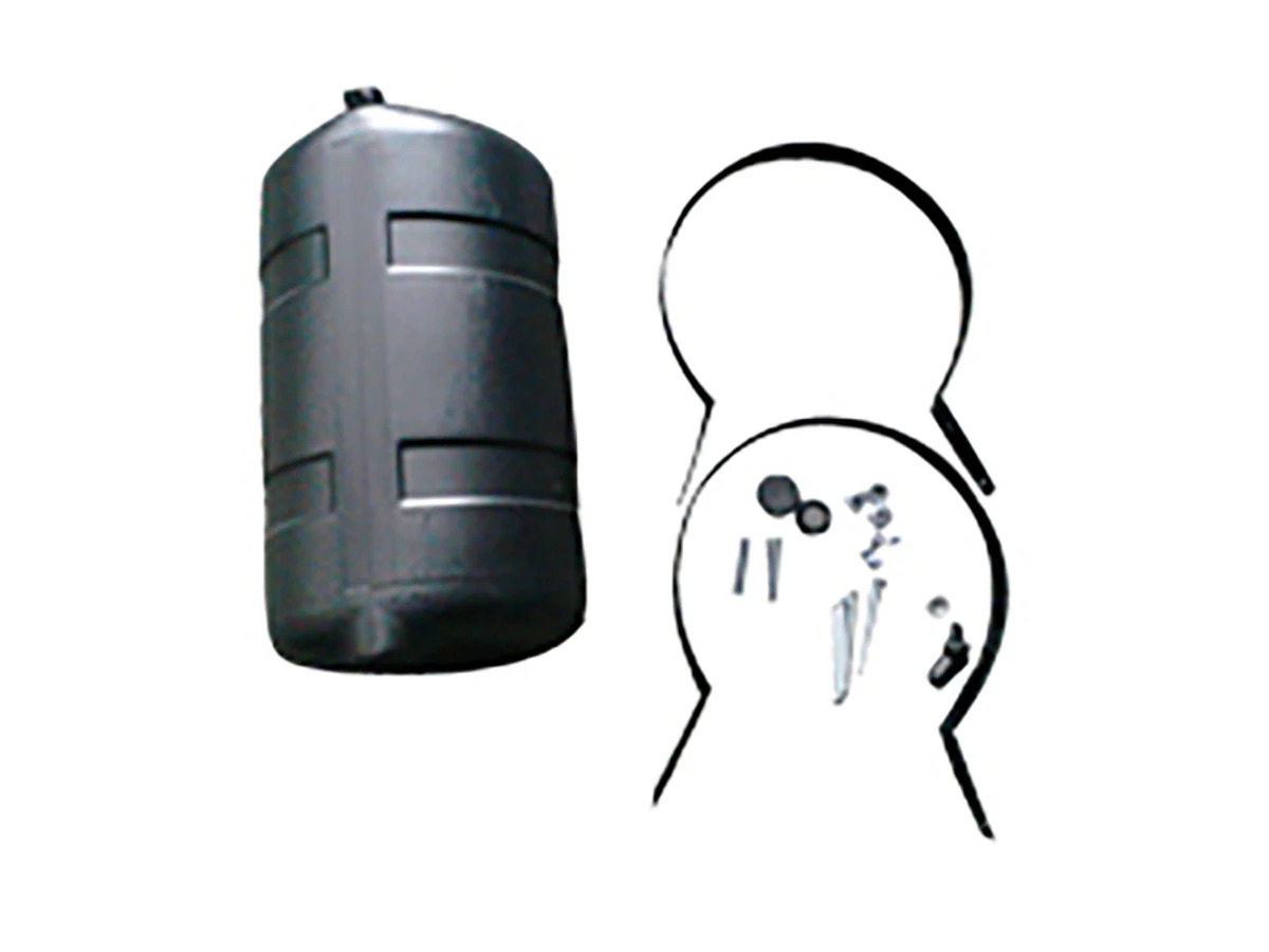 COROTE DAGUA 25L COR PRETO 2 CINTAS 2 TUCHOS 4 PARAFUSOS 4 PORCAS 8 ARRULAS 1 TA