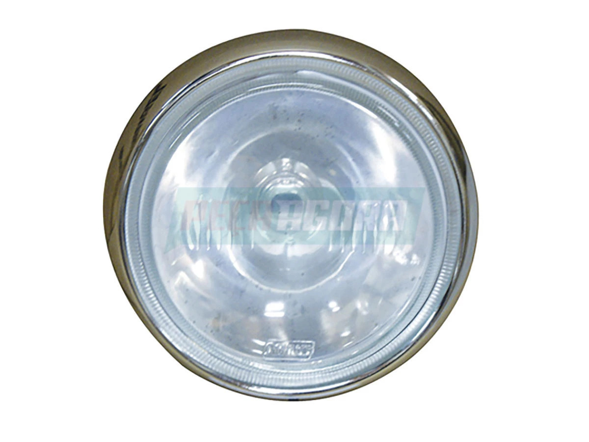 FAROL MILHA CRISTAL ARO CROMADO CARCACA PRETA (ML0455)