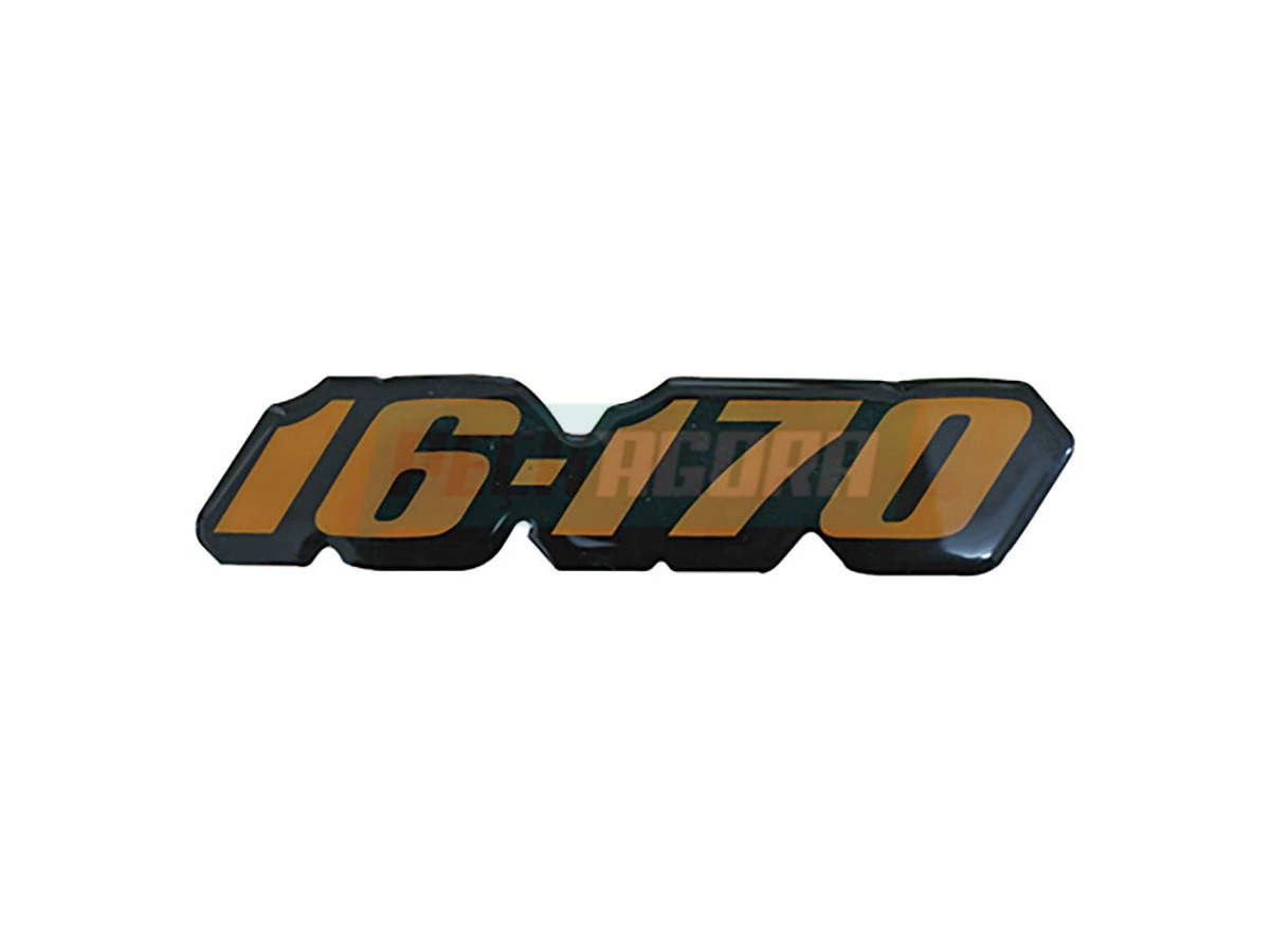 EMBLEMA LATERAL LARANJA RESINADO 16-170 VW 16170 (TAG853687A-2150U)