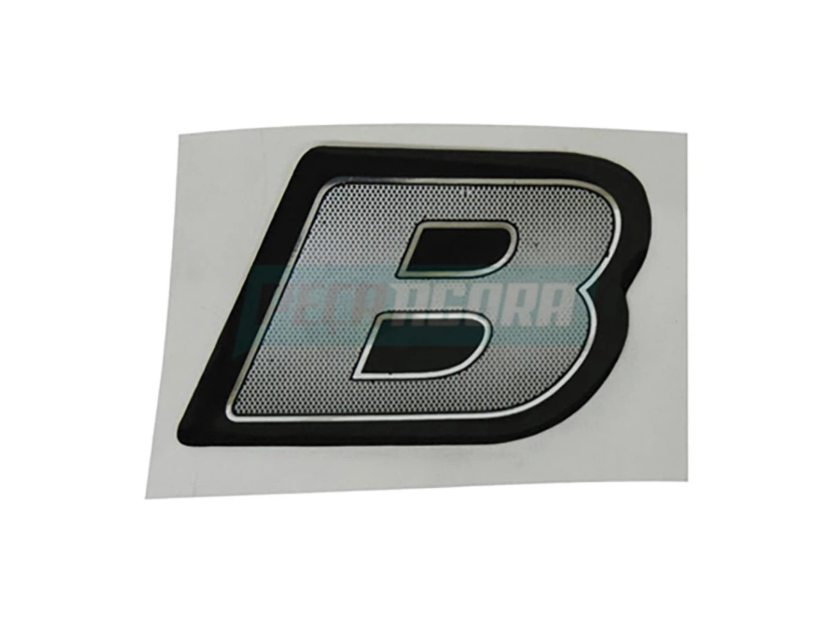 EMBLEMA LATERAL B RETICULADO MODERNO (MB696A)
