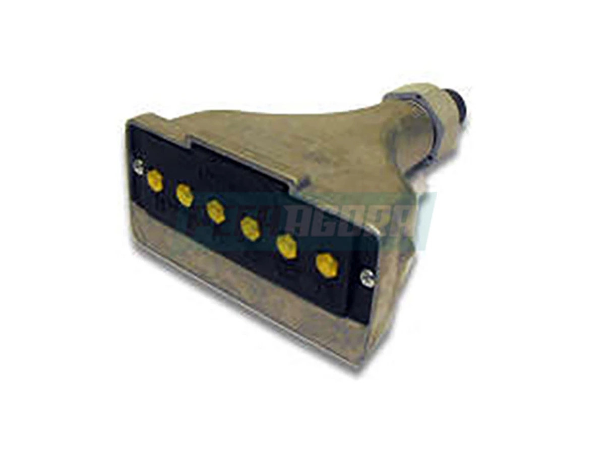 TOMADA ELETRICA 6 POLOS MACHO (ALUMINIO) (210100391.)