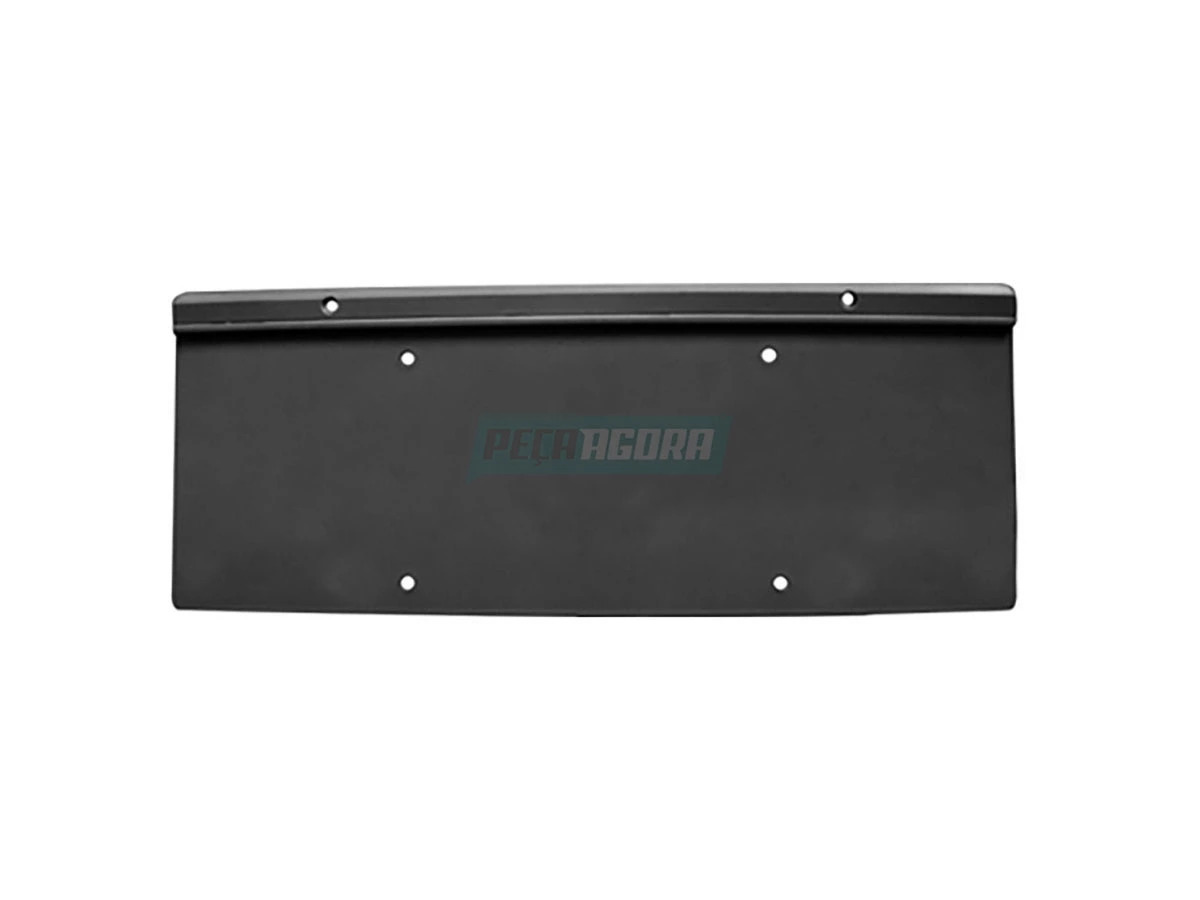 SUPORTE PLACA DIANTEIRA VOLKSWAGEN CONSTELLATION PLASTICO CINZA ESCURO (TAP80780