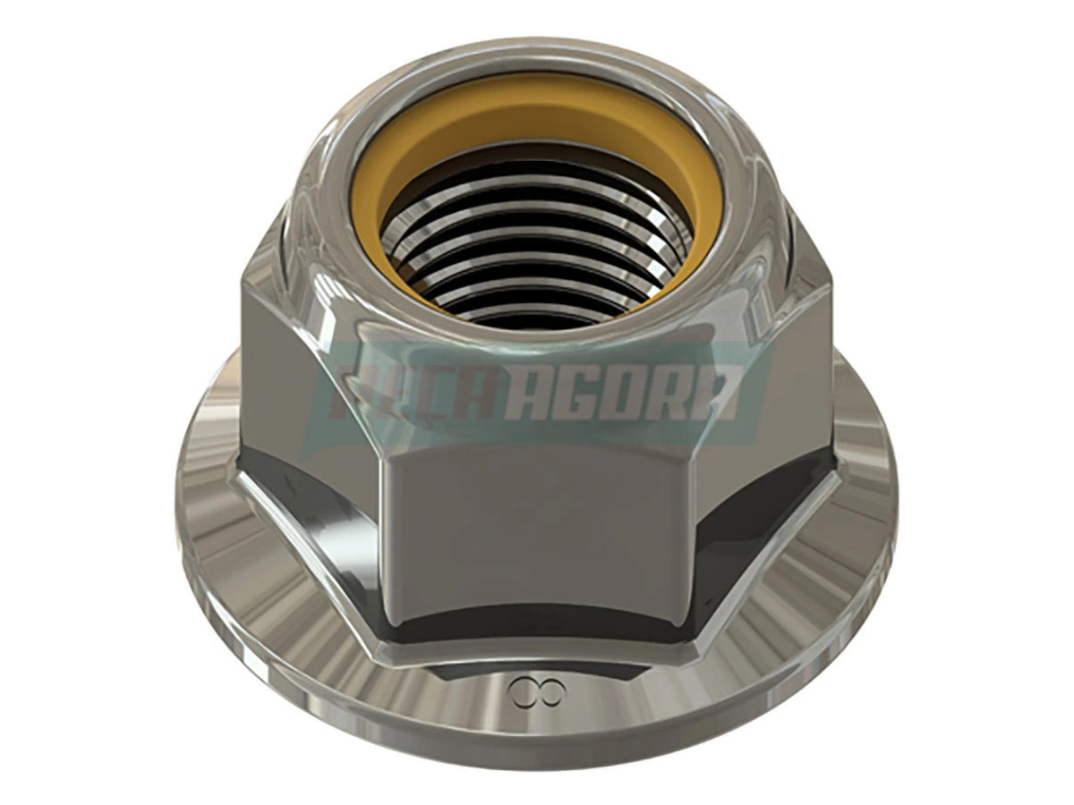 PORCA SEXTAVADA FLANGEADA NYLON 8X1,25 (N901838.02)