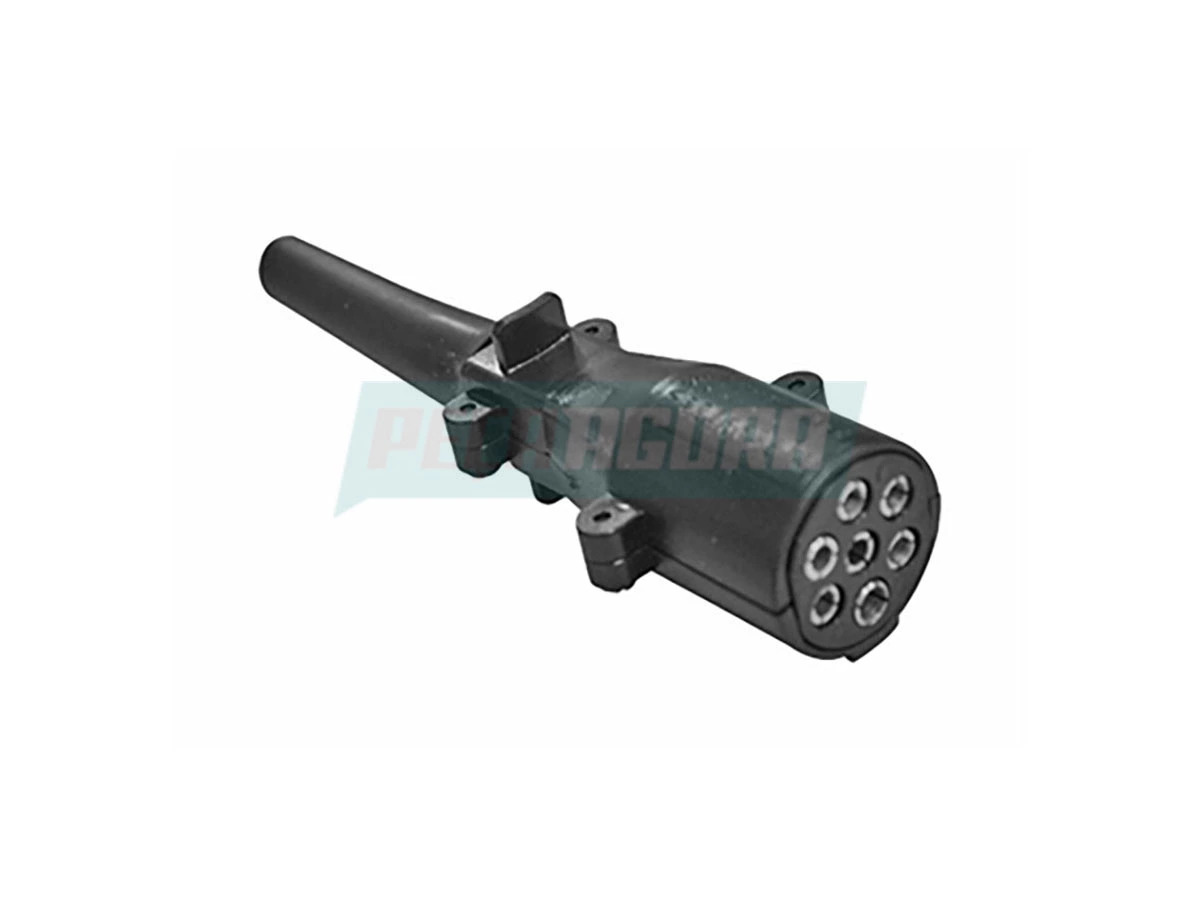 TOMADA ELETRICA REDONDA PLASTICO 7 POLOS ( MACHO ) (210100461|)