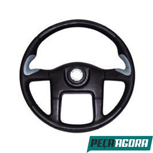 VOLANTE ESPORIVO CINZA COM BOTAO 445MM E CHAVE MERCEDES BENZ (3454607003C)