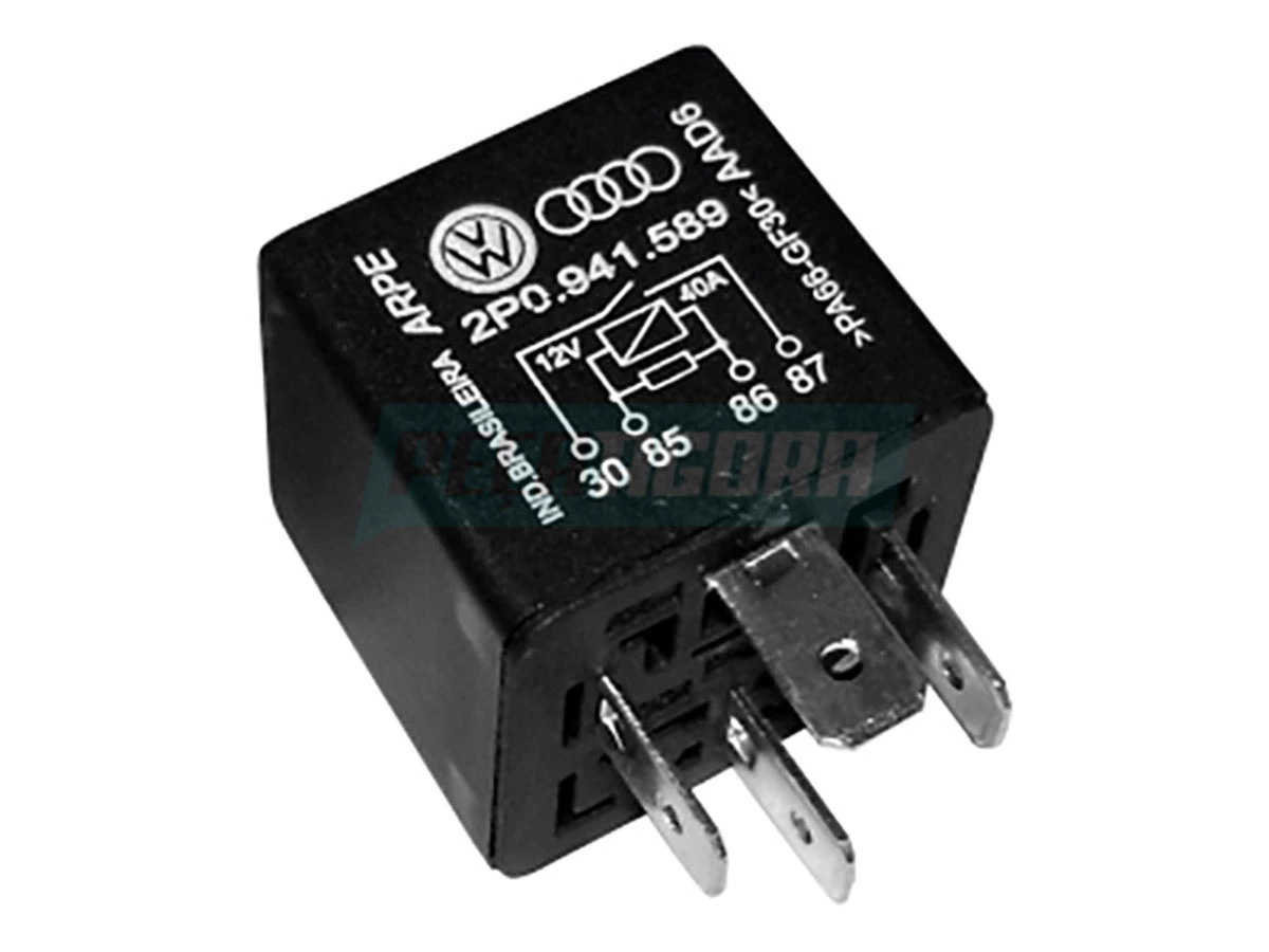 RELE AUXILIAR 12V MAN CIRCUITO DE PROTECAO 4 TERMINAIS 40 AMPERES (2P0941589.)