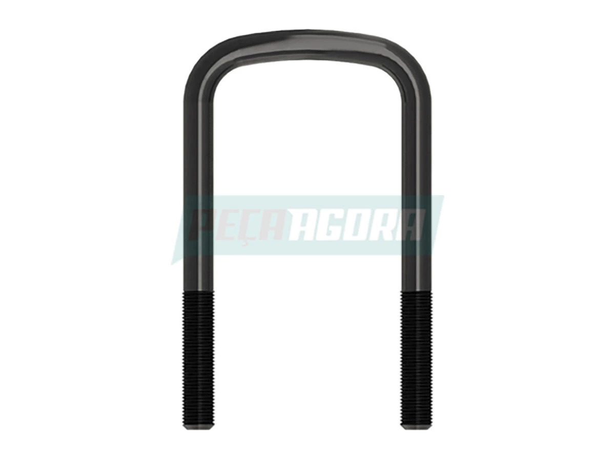 GRAMPO MOLA DIANTEIRO COM PORCA 9/16X80X200D MICRO ONIBUS ACO 10.9 (2R0411129,)