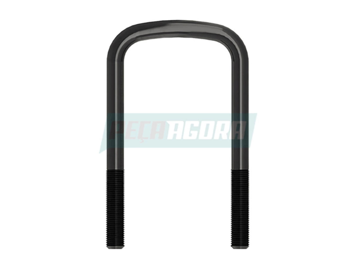 GRAMPO MOLA TRASEIRO COM PORCA 5/8X82X400D MICRO ONIBUS ACO 10.9 (2RE599173-400D