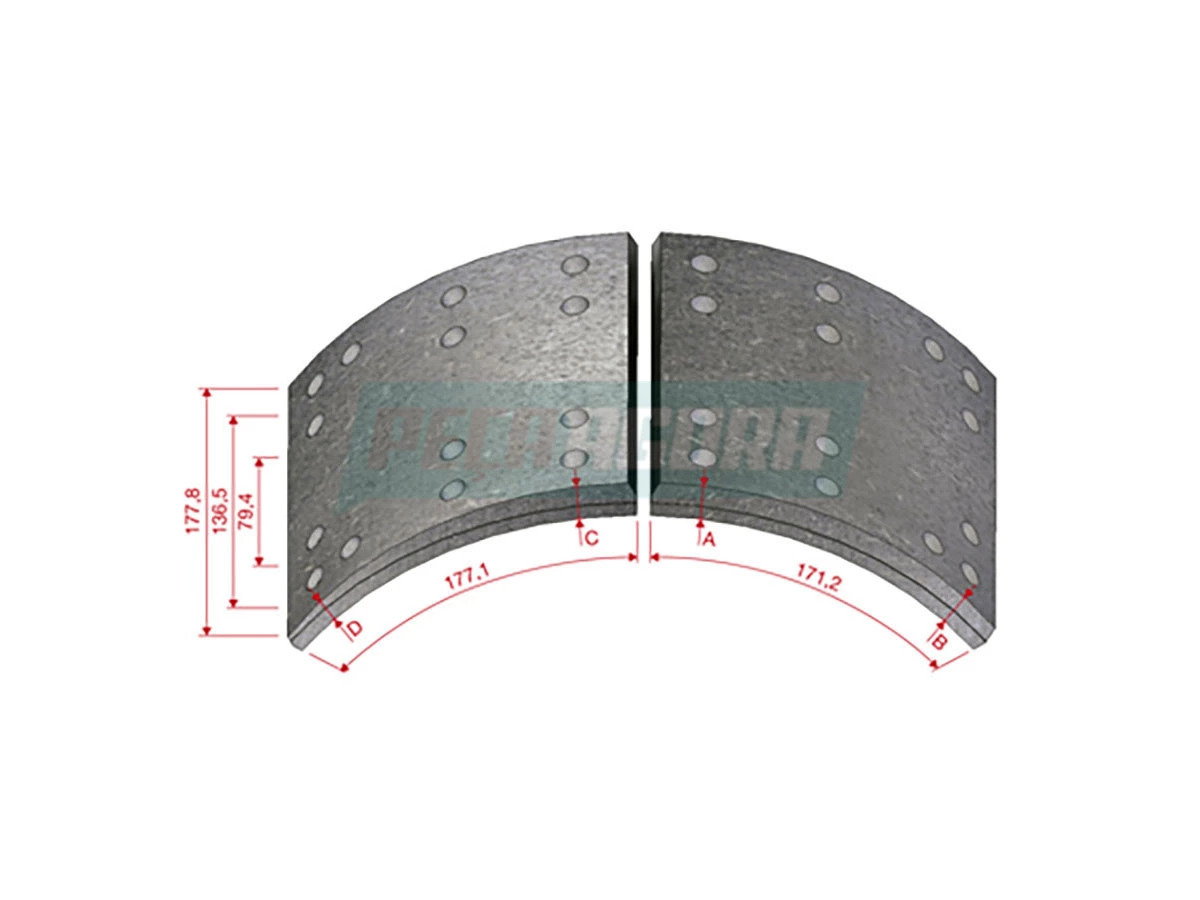 LONA FREIO DIANTEIRO TRASEIRO STD AGRALE ONIBUS MA12.0 MT12.0 2001 DIANTE DIANTE