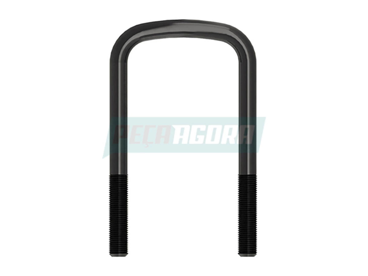 GRAMPO MOLA TRASEIRO COM PORCA 5/8X82X300D MICRO ONIBUS ACO 10.9 (2RE599173,)