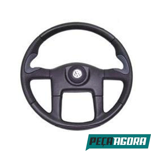 VOLANTE DIRECAO ESPORTIVO 445MM PRETO PRATA VW VOLKSWAGEN  (2RD415651B)